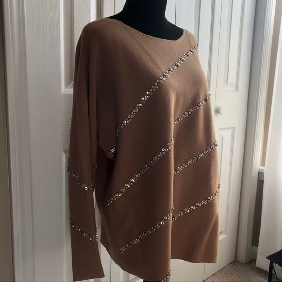 NWOT Tan and Pearl Sweater from Chico’s - Picture 3 of 10